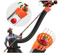 Vankarr Fruit Picker Apple Picker Fruit Picker with Telescopic Handle Fruit Picker for Cherries Fruit Collector with Telescopic Pole up to 378 cm