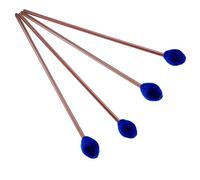 Vankcp 2 Pair Marimba Mallets Medium Blue Hard Yarn Head Keyboard Marimba Mallets for Percussion Marimba Playing Glockenspiel Marimba