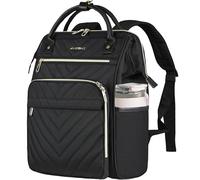 VANKEAN Laptop Backpack for Women 17.3 Inch Stylish Computer Work Backpack, Waterproof College Daypack Backpacks with RFID Blocking, Business Travel Backpack, Black