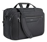 VANKEAN Laptop Bag Laptop Briefcase Fits Up to 18 Inch Laptops XXL Water-Repellent Gaming Computer Bag Messenger Shoulder Bag for Men and Women Expandable Capacity for Travel/Business/School- Black