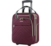 VANKEAN Rollable Laptop Bag Underseat Travel Backpack with Wheels - 16-inch Underseater Lightweight Overnight Suitcase with Wheels Roller Case for Women Men Travel Business, Purple