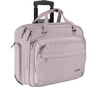 VANKEAN Rolling Laptop Bag Women Wheels, 15.6 Inch Briefcase Travel Black