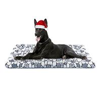 VANKEAN Stylish Dog Crate Pad Bed Mat Reversible (Cool & Warm), Soft Pet Sleeping Mat Dog Bed for Crate Suitable for Small to XX-Large Dogs and Cats, Machine Washable Crate Beds,Grey Stone Pattern