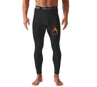VanKee Men's Thermal Underwear Long Johns Base Layer Bottoms Thermals Leggings Quick Dry High Stretch Winter Sports Trousers Men Warm Pant for Running Ski Indoor Cycling Black