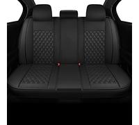Vankerful Car Back Seat Covers, Universal Fit for Most Cars, SUV, Sedans and Pick-up Trucks, Automotive Faux Leather Vehicle Cushion Covers (Black) (ALT-ZD-003)
