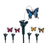 Vanki Solar Yard Stake Fluttering Insects, Solar or Battery Powered, 2 PCS Butterfly