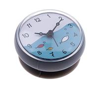 VANKOA Shower Bathroom Wall Suction Clock Waterproof Time Display Home Decoration - Gray, 75x35mm