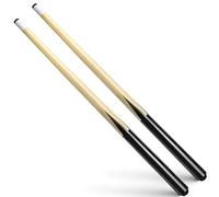 VANLAN Wooden Billiard House Cue Sticks Shorty Cues Pool Cues for Kids Hardwood Billiard Cue Sticks 13mm Glue-on Tips,Set of 2 (36" Set of 2)