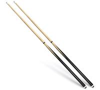 VANLAN Wooden Billiard House Cue Sticks Shorty Cues Pool Cues for Kids Hardwood Billiard Cue Sticks 13mm Glue-on Tips,Set of 2 (58" Set of 2)