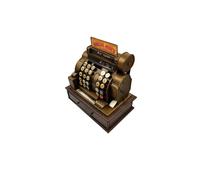 VANLAXY Vintage Cash Register Model Piggy Bank Money Bank Storage Box Jewelry Box Ring Trinket Case Cabinet Figurine Cafe Bar Window Decor Model Home Desk Decoration