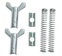Vanlison 2 Sets Rear Brake Adjuster Hardware Kit Adjusting Nut Joint Spring Compatible with Honda FourTrax 300 Rancher 350 400 420 Foreman 400 500 520 Recon 250 TRX250 TRX125 TRX200 TRX70 TRX90