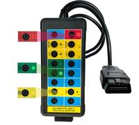Vanlison - Professional OBD2 Breakout Box with LED Indicator, OBD2 16 Pin OBD2 Diagnostic Tool, Automotive Electrical Tester, Portable, OBD2 Protocol Detector, Test Monitor