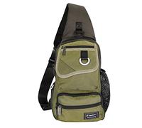 Vanlison Sling Bag Chest Shoulder Backpack Crossbody Multipurpose Daypack For Men Women Green
