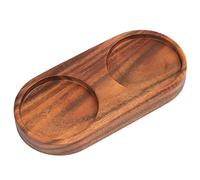 VanlonPro Salt and Pepper Mill Tray, Acacia Wood Tray, Pepper Mill Holder & Rest (Inner Dia 2.5 Inch) fit Many Mills & Shakers, Salt & Pepper Grinder Accessories, Kitchen Storage Holder…