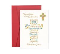 VANLOVEMAC Confirmation Card for Teenage Boys Girls, Confirmation Sponsor Gift for Male, Scripture Gift for Women Men, Baptism Gifts for Adult Christian Religious Church Easter Basket Stuffers