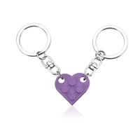 VANLOVEMAC Couples Matching Gifts for Boyfriend Friendship Valentines Day Gifts for Him, Purple, S
