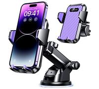 VANMASS Best Car Phone Holder 2025 [85+ LBS Strong Suction & True Military-Grade] Rotatable Universal Mobile Phone Mount Dashboard Windscreen Vent Desk Automobile for iPhone 17 Pro Max 16 15 Samsung