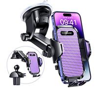 VANMASS Car Phone Holder 2026 BEST 【85+ lbs Strongest Suction & Vent Clip】 True Military-Grade Patent Universal Mobile Vehicle Mount Dashboard Windscreen Van Cradle for 17 Pro Max 16 15 14 Samsung