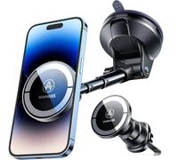 VANMASS Magnetic Car Phone Holder [2026 Upgraded TOP Magnets] for MagSafe Suction Mobile Phone Mount for Dashboard Windscreen Vent,Van Cradle Accessories for iPhone 17 16 15 14 13 12 11 Samsung S25