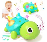Vanmor Baby Toys 6 to 12 Months, Musical Turtle Infant Toys, Early Learning Educational Toy with Light & Sound, Christmas Birthday Gifts for Boy Girl 6 7 8 9 10 11 Month