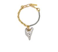 Vann Jewelry heart-charms mixed-chains bracelet - Gold One Size