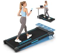 VANNECT Upgraded Walking Pad with 9% Incline, 4 in 1 Under Desk Treadmill with 10KM/H, 2.75HP Quiet Jogging Running Walking Pad Treadmill with LED Display & 330LBS Capacity, Magnetic Remote Control