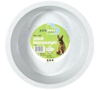 VANNESS PLASTIC (2 Pack) Van Ness Crock Heavyweight Dish Food Bowl for Dogs Large 52 ounces