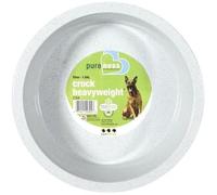 VANNESS PLASTIC (3 Pack) Van Ness Crock Heavyweight Dish Food Bowl for Dogs Large 52 ounces