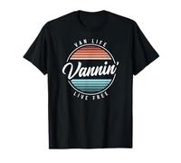 Vannin T Shirt Van Life Camping Vanner Camper Lovers Retro T-Shirt