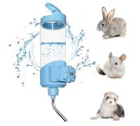 Vannon Top Fill Small Animal Water Dispenser for Cage, 23oz Auto Feeding Crate Water Bottle for Rabbit, Chinchilla, Ferret, Guinea Pig, Squirrel, Hedgehog, Pet Nozzle Diameter: 10mm, BPA Free, Blue