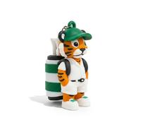VannyVee Sports Tiger Caddy Golf Tee Holder, Includes 8 Golf Tees, Fun Golf Accessories for Men and Women, Stylish Golf Bag Accessory and Golf Gift