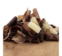 Vanova Marbled Dark & White Chocolate Curls 4kg Box