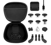 Vanpark Complete Component Pack for Xbox Elite Controller Series 2 Core,Accessories Include 1 Carrying Case, 1 Charging Dock&Cable, Metal 6 Joysticks, 4 Paddles, 2 D-Pads, 1 Adjustment Tool(Black)