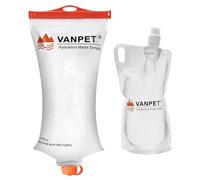 VANPET 2L & 1L Water Bags for Sawyer Squeeze Filter, Durable TPU, BPA & PVC Free, Collapsible Hydration Canteens for Camping, Hiking, Cycling