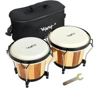 VANPHY Bongo Drum 6'' and 7'' Set for Adults Beginners Professionals Stripe