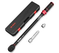 VANPO 1/2 Inch Torque Wrench 60-460 Nm, 72 Teeth Car & Motorcycle Torque Wrench Set 3 Pieces with 125 mm Extension Rod, 1/2 Inch - 3/8 Inch Adapter, for Truck, Tractor