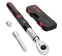VANPO Digital Torque Wrench 1/2 Drive, ±2% Accuracy, 10-200Nm Electronic Torque Wrench with LCD Display, Audible & Vibration Alert, Track & Peak Mode, 4 Unit for Car, Motorcycle & DIY Repair