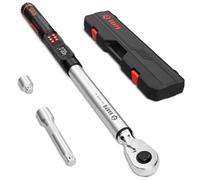 VANPO Digital Torque Wrench 1/2 Drive, ±2% Accuracy 20-400Nm Electronic Torque Wrench with LCD Display, Audible & Vibration Alert, Track & Peak Mode, 4 Unit for Trucks, RVs & Heavy Duty Auto Repair
