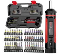 VANPO Torque Screwdriver 1/4 Inch, 1-9Nm Small Torque Wrench Screwdriver, Torque Screwdriver Set with 60 S2 Bits, Click Reminder for Tools, Bicycle Repair