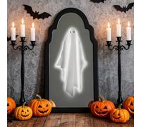 Vanpoo Halloween Decorations,15"x7.1" Hologram Ghost Mirror,Scary Haunted Mirror Wall Decor for Party Fireplace Bedroom,Halloween Ghosts Decorations Indoor,Horror Haunted House Props