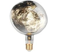 Vanpus Giant LED Decoration Bulb, 6 W Dimmable 2700K Warm White, E27 Base, CRI 90+, Flicker-Free, Handcrafted Nickel-Plated Silver Finish, Maximum Diameter of 150 mm