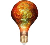 Vanpus LED Bulb 5W 1800K E27 Handcrafted Rose-Gold Plated Bulb Shell, CRI > 90, UV-Free, Flicker-Free, 20,000-Hour Ultra-Long Lifespan, Decorative LED Light for Personalized Style, 1-Pack