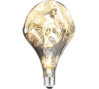 Vanpus LED Bulb 6W 2700K E27 Handcrafted Smoke Gray Plated Bulb Shell, CRI > 90, UV-Free, Flicker-Free, 20,000-Hour Ultra-Long Lifespan, Decorative LED Light for Personalized Style