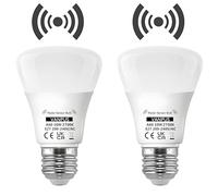 Vanpus Motion Sensor Light Bulb,E27 LED Light Bulb, 10W Warm White A60a