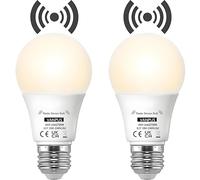 Vanpus Motion Sensor Light Bulb,E27 LED Light Bulb,10W Warm White Pack of 2