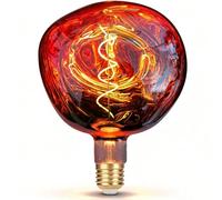 Vanpus Oversized Giant LED Light Bulb,6W, 2700K Warm White, E27,Φ15cm | Rose-Gold Plated Glass Shell，Dimmable,Large Edison Bulbs，No Flicker,CRI 90