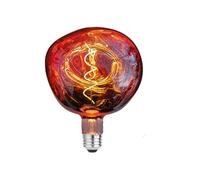 Vanpus Oversized Giant LED Light Bulb,6W Large Edison Bulbs,Dimmable,⌀150mm Stone Shape Warm White 2700K,Rose Gold Medium E27 Base, No Flicker, 1 Pack