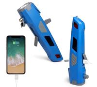 Vanpus Safety Hammer Multi Functional, Life-Saving Emergency Escape Tool ， 8 in 1 ： Car Safety Hammer， Seat Belt Cutter， LED Flashlight ，Mobile Power,Strobe ，SOS Beacon ，Alarm etc，BU 2PCS