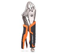 VANQUISH 10 Inch Curved Jaw Locking Pliers with Wire Cutter - 4205