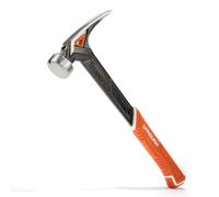 Vanquish 11 Oz Titanium Framing Hammer with Smooth Face One Piece Forged Rip Claw Hammer with Magnetic Nail Holder and Rubber Grip Handle - 0536